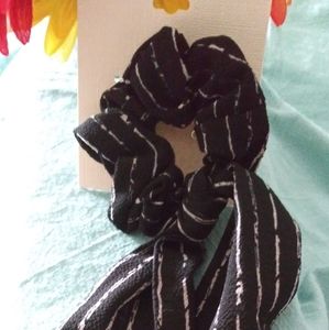 Black and White Scrunchie